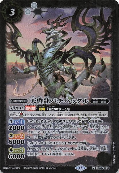 画像1: 【マスターレア】天啓龍パチハッタル　BS75-030 (1)