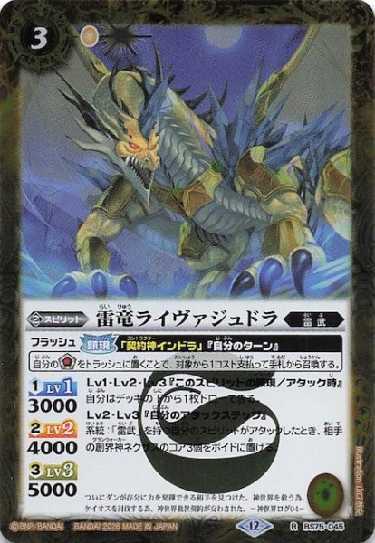 画像1: 【レア】雷竜ライヴァジュドラ　BS75-045 (1)