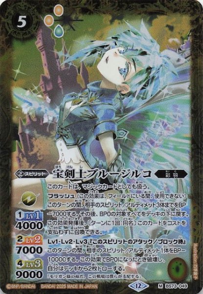 画像1: 【マスターレア】宝剣士ブルージルコ　BS73-049 (1)