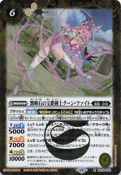 画像1: 【レア】黝輝石の宝鎖剣士クーン・ツァイト　BS73-050 (1)