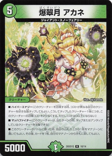 画像1: 【ドキドキつよいデッキ 25の王道】爆翠月 アカネ　26SD1Q 10/14 (1)