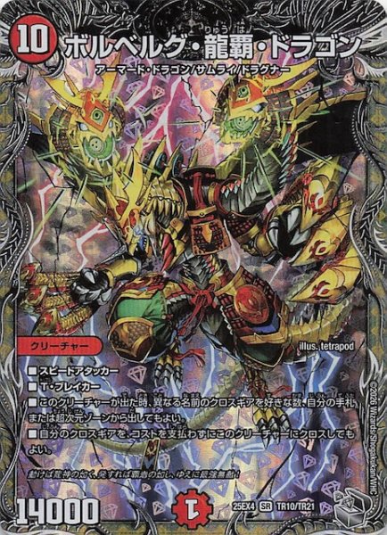 画像1: 【DM25-EX4 銀トレジャー】ボルベルグ・龍覇・ドラゴン　TR10/TR21 (1)