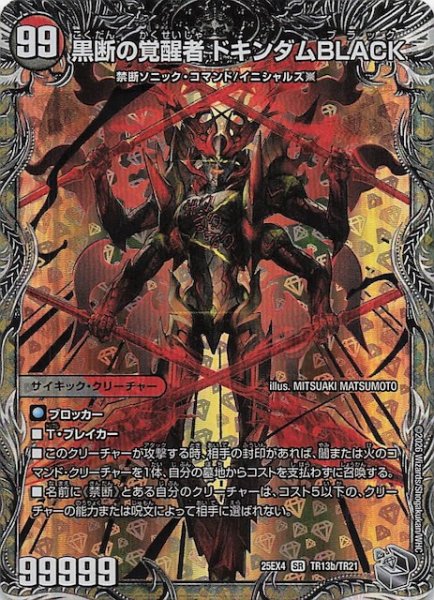 画像1: 【DM25-EX4 銀トレジャー】黒断の覚醒者 ドキンダムBLACK/時空の鼓動 ブラックX　TR13a・TR13b/TR21 (1)
